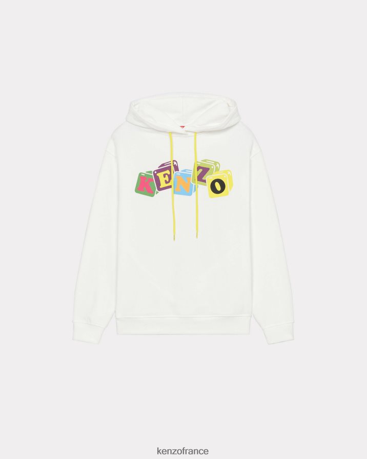 vêtements Kenzo sweat à capuche boké blanc cassé femmes LFF6X0402