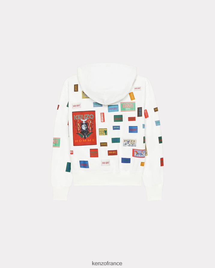 vêtements Kenzo sweat à capuche des marques blanc cassé femmes LFF6X0414