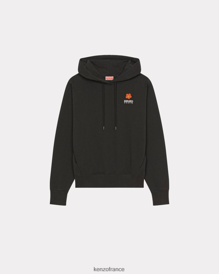 vêtements Kenzo sweat à capuche à motif fleur de boke noir femmes LFF6X0459