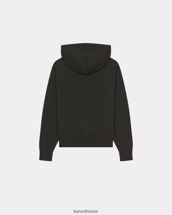 vêtements Kenzo sweat à capuche à motif fleur de boke noir femmes LFF6X0459