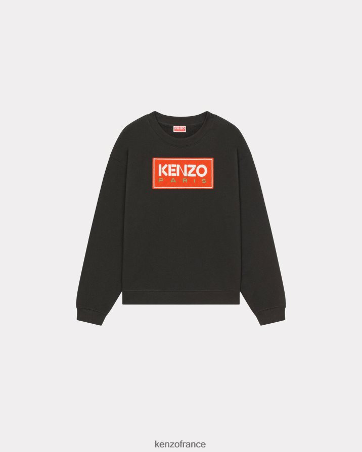 vêtements Kenzo sweat parisien noir femmes LFF6X0474