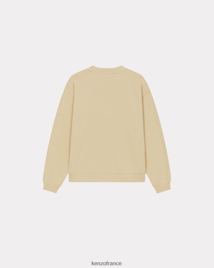 vêtements Kenzo sweat-shirt avec écusson de fleur de boke chameau femmes LFF6X0531