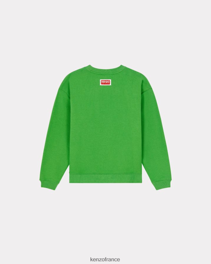 vêtements Kenzo sweat-shirt fleur de boke herbe verte femmes LFF6X0530