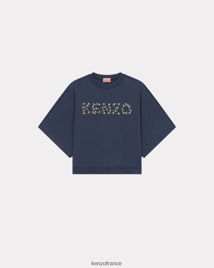 vêtements Kenzo sweat-shirt à manches courtes bleu nuit femmes LFF6X0635