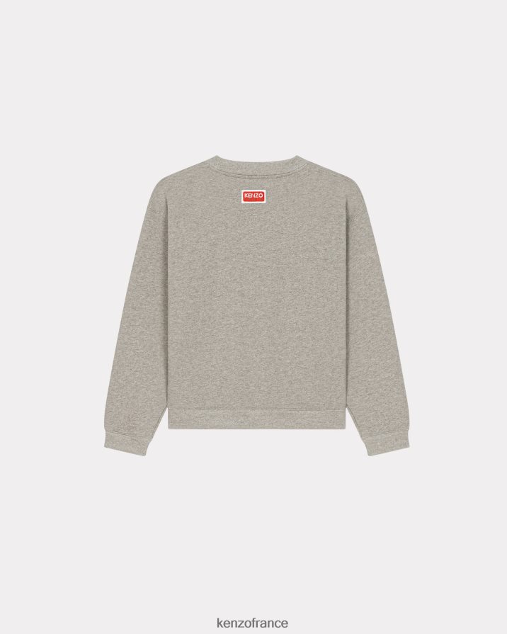vêtements Kenzo sweat-shirt pixel gris perle femmes LFF6X0416