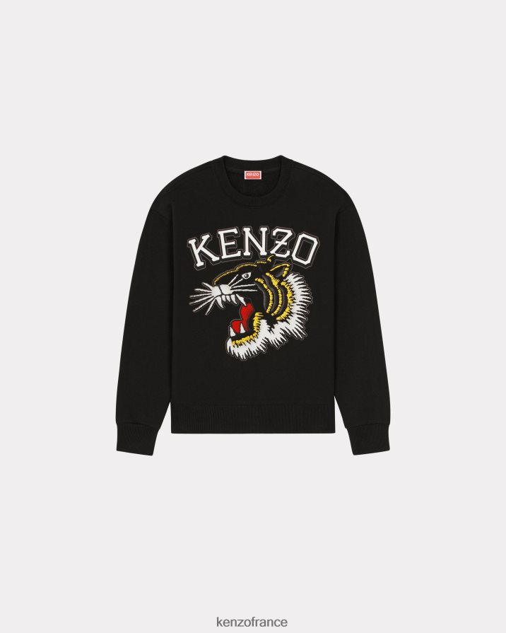 vêtements Kenzo sweat tigre varsity jungle noir femmes LFF6X0536