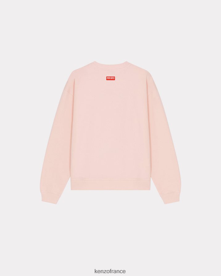 vêtements Kenzo sweat 'varsity jungle' éléphant rose fané femmes LFF6X0373