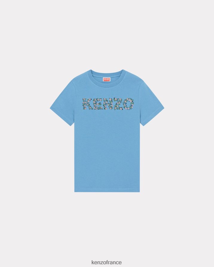 vêtements Kenzo T-shirt cyan femmes LFF6X0461