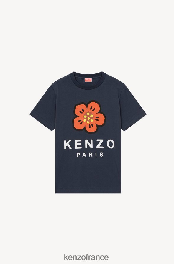 vêtements Kenzo t-shirt ample "fleur de boke" bleu nuit femmes LFF6X0678