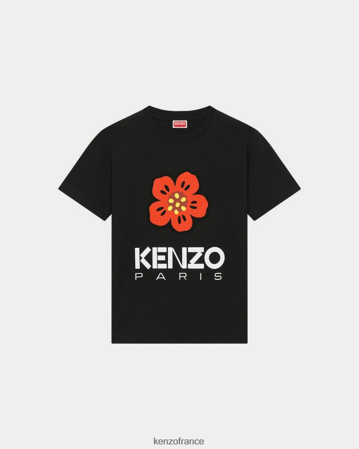 vêtements Kenzo t-shirt ample "fleur de boke" noir femmes LFF6X0406