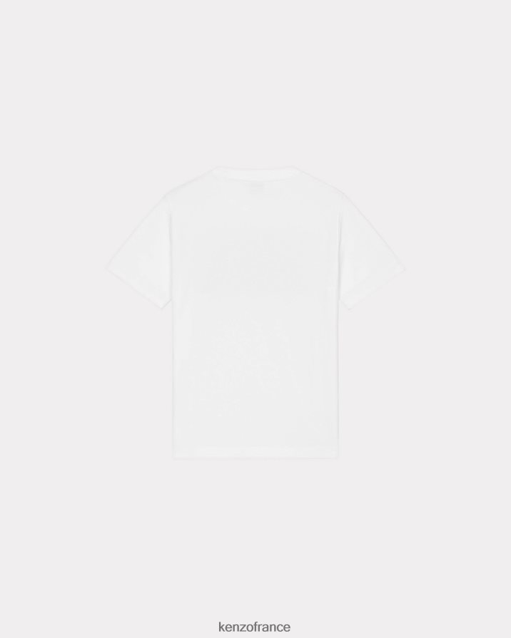 vêtements Kenzo t-shirt ample paris blanc femmes LFF6X0601