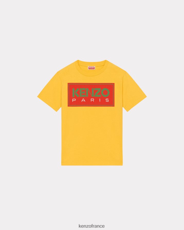 vêtements Kenzo t-shirt ample paris jaune doré femmes LFF6X0398