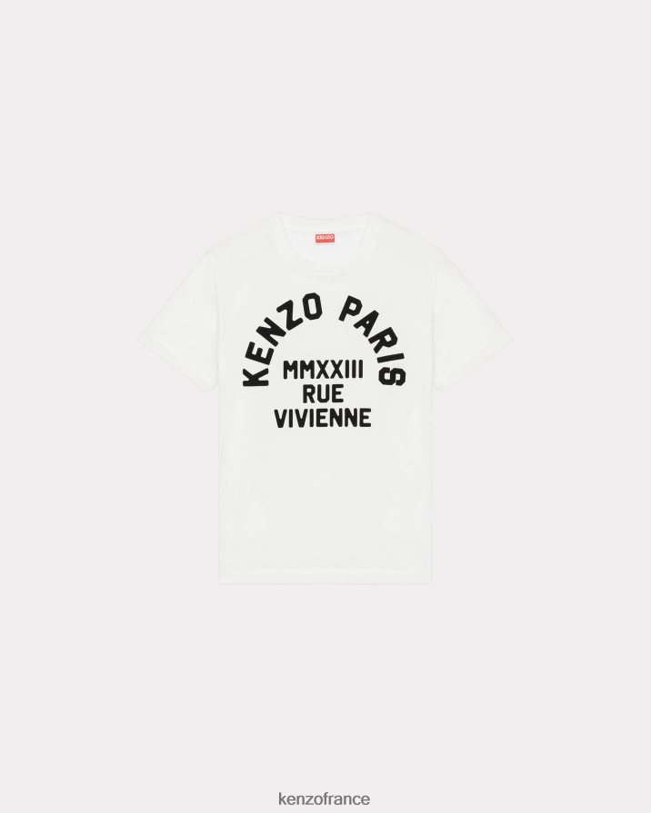 vêtements Kenzo t-shirt ample rue vivienne blanc cassé femmes LFF6X0477