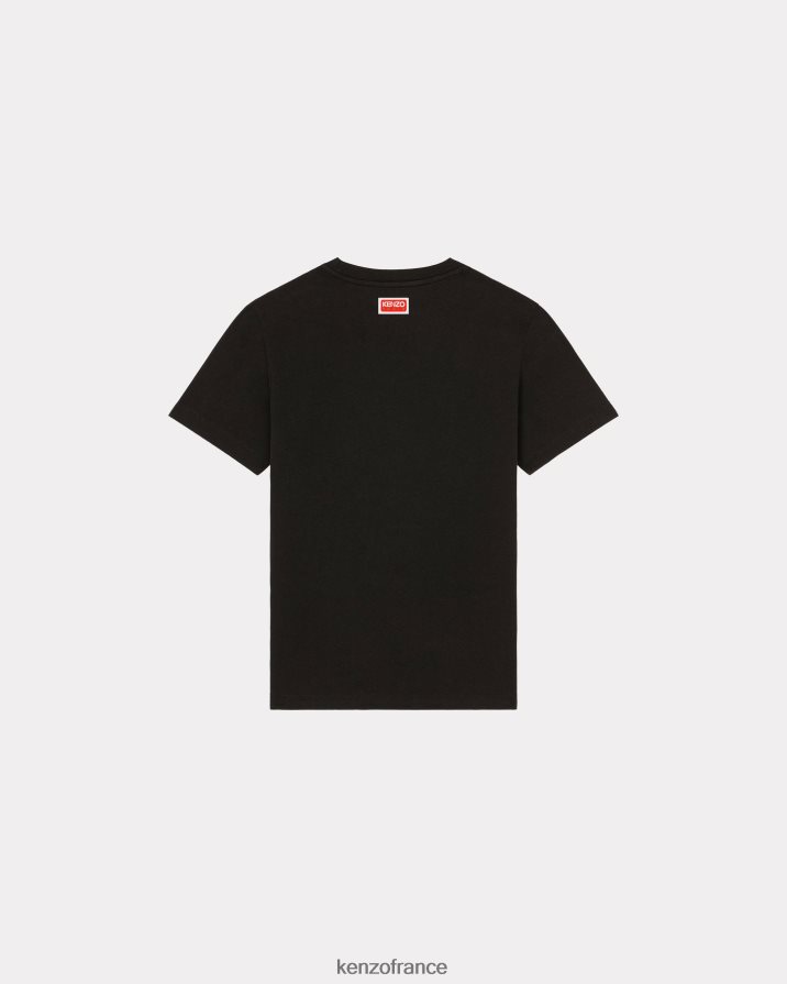 vêtements Kenzo t-shirt ample 'varsity jungle' éléphant noir femmes LFF6X0377