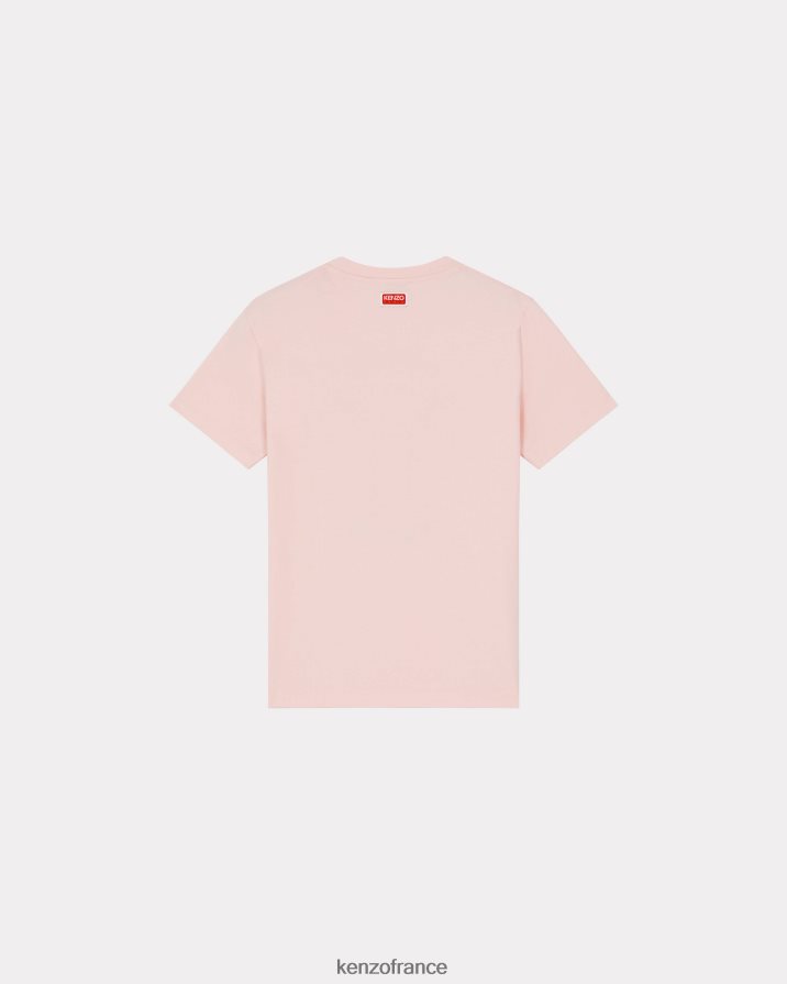 vêtements Kenzo t-shirt ample 'varsity jungle' éléphant rose fané femmes LFF6X0644