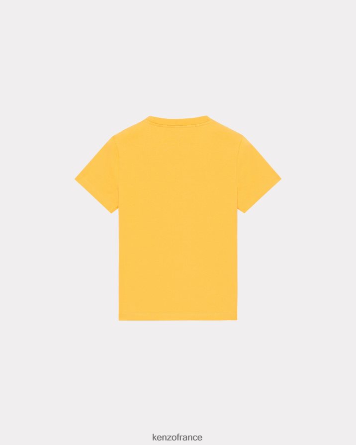 vêtements Kenzo t-shirt avec écusson de fleur de boke abricot femmes LFF6X0423