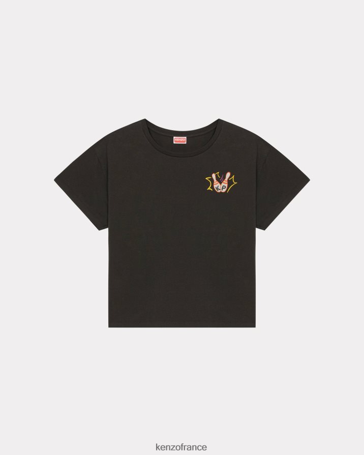 vêtements Kenzo t-shirt décontracté "bowling" noir femmes LFF6X0396
