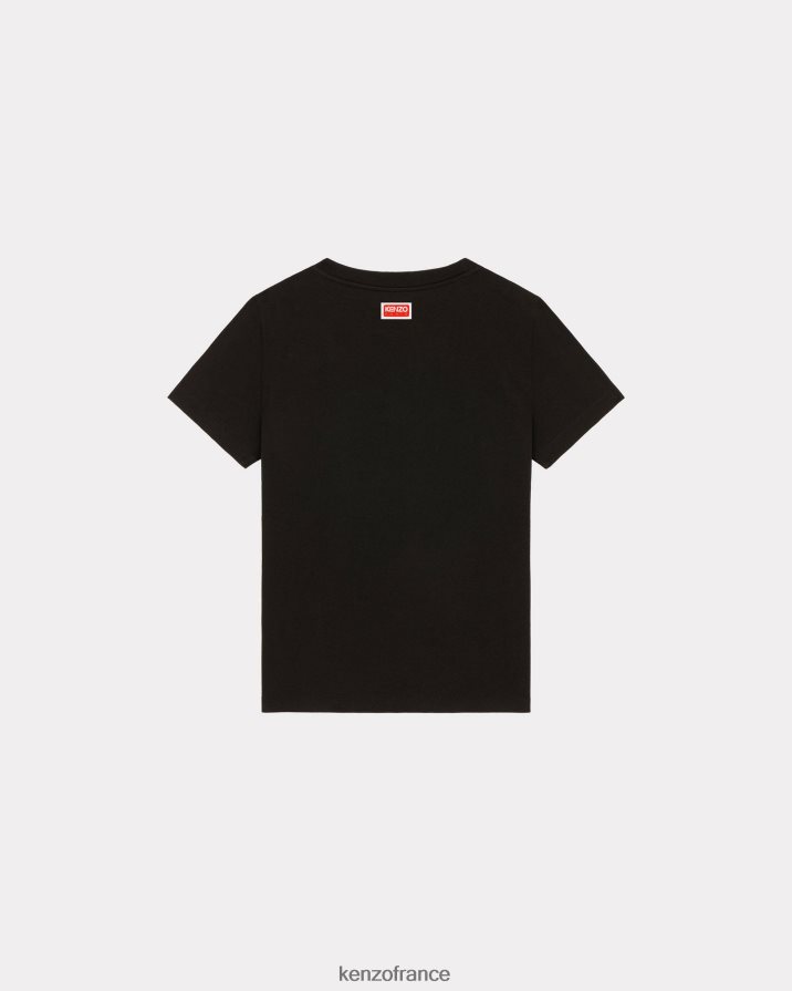 vêtements Kenzo t-shirt éléphant de Varisty Jungle noir femmes LFF6X0378