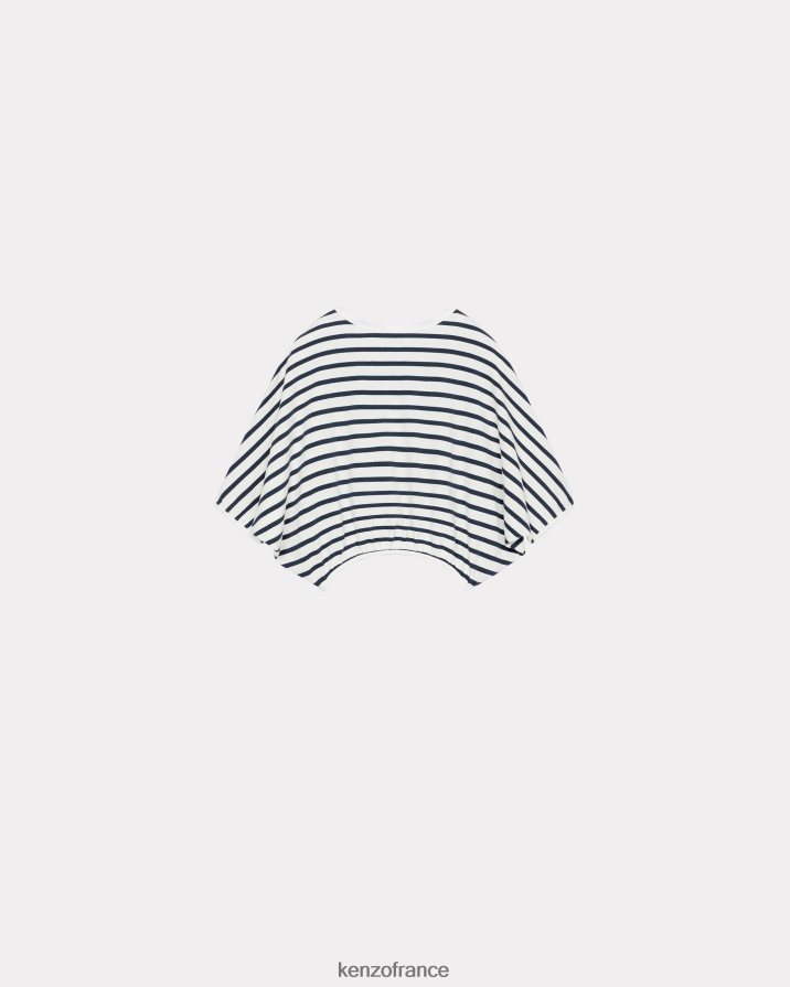 vêtements Kenzo t-shirt à rayures nautiques blanc cassé femmes LFF6X0546