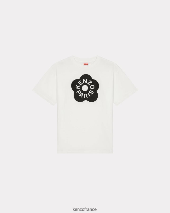 vêtements Kenzo t-shirt surdimensionné fleur de boke 2.0' blanc cassé femmes LFF6X0376