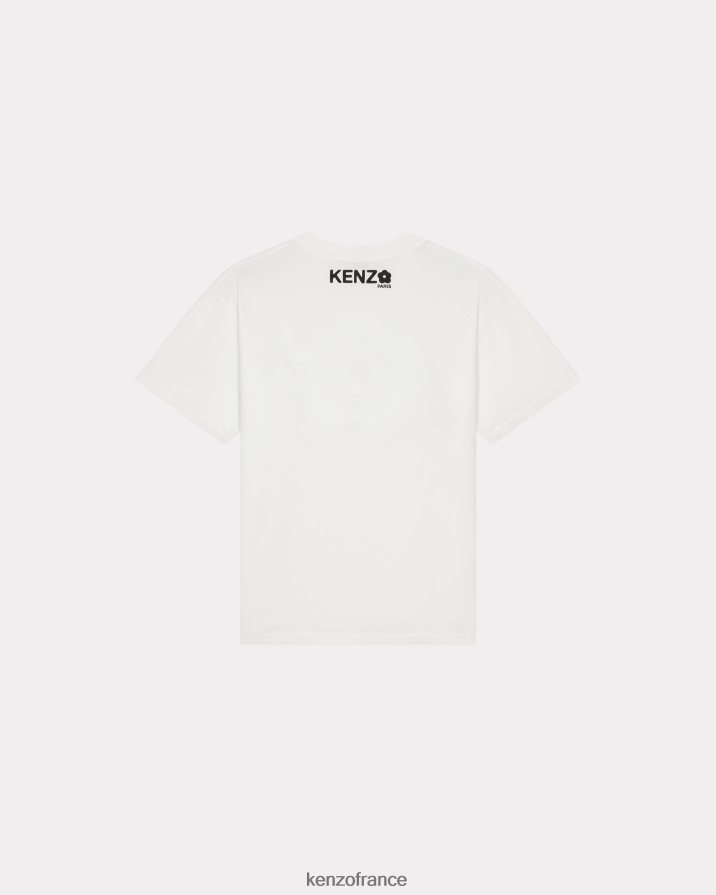vêtements Kenzo t-shirt surdimensionné fleur de boke 2.0' blanc cassé femmes LFF6X0376