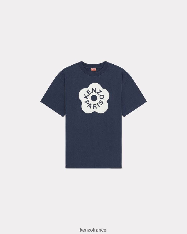 vêtements Kenzo t-shirt surdimensionné fleur de boke 2.0' bleu nuit femmes LFF6X0497