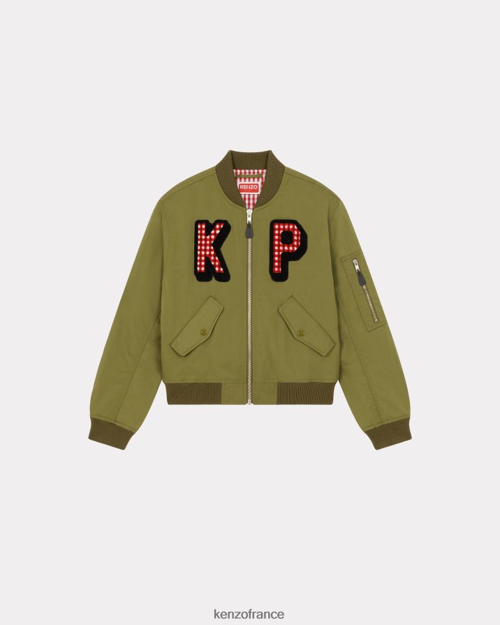 vêtements Kenzo Le bomber rétro de Paris kaki femmes LFF6X0639