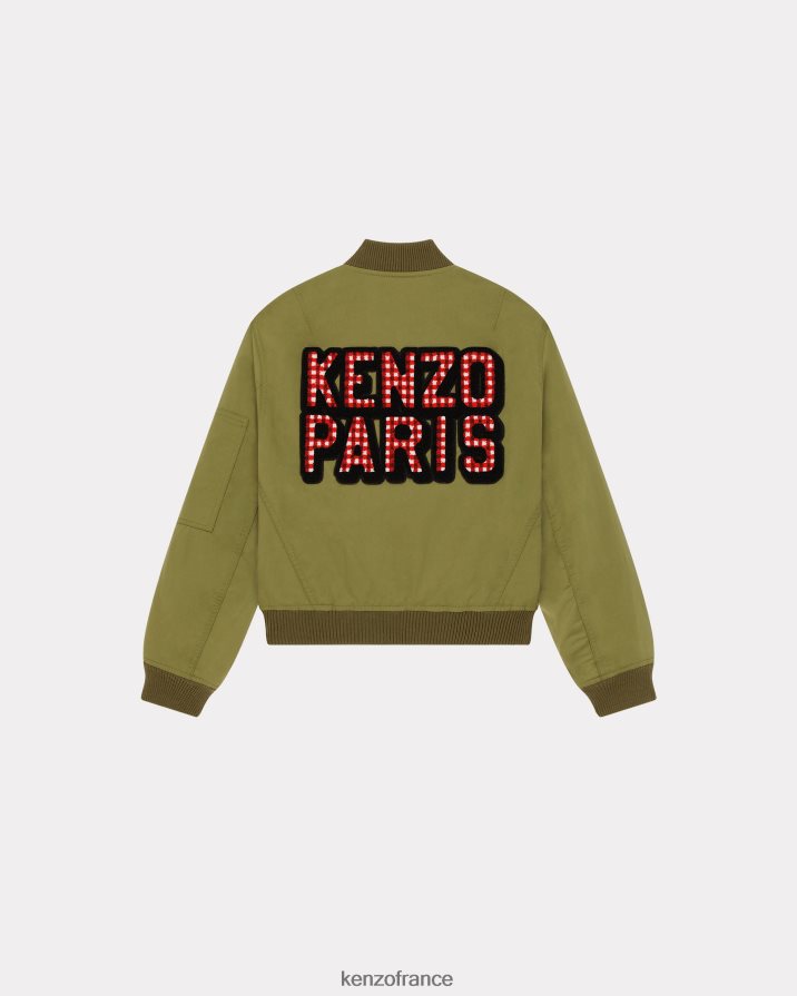 vêtements Kenzo Le bomber rétro de Paris kaki femmes LFF6X0639