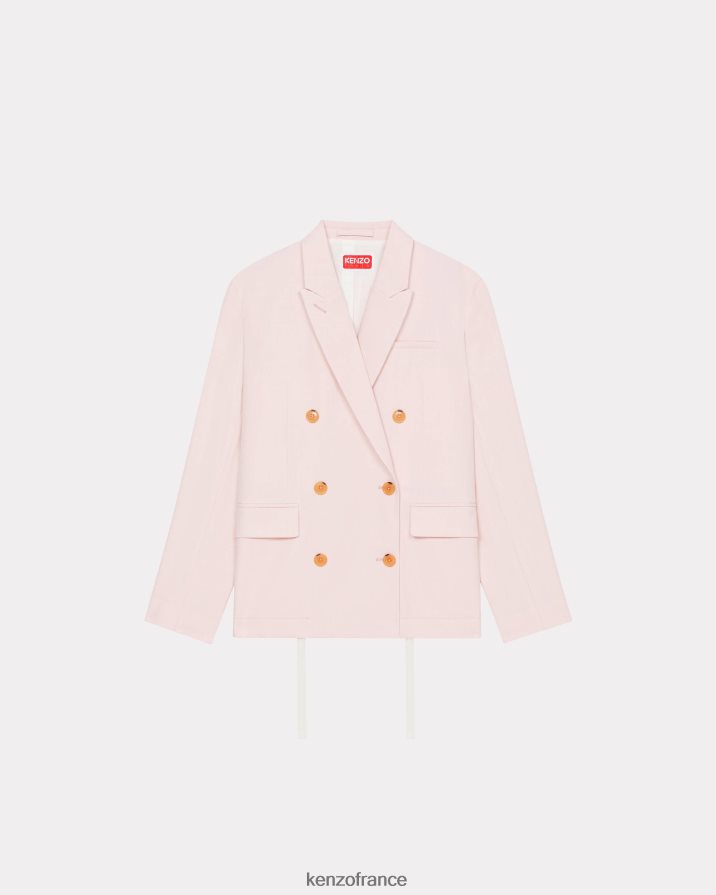 vêtements Kenzo blazer surdimensionné rose fané femmes LFF6X0371