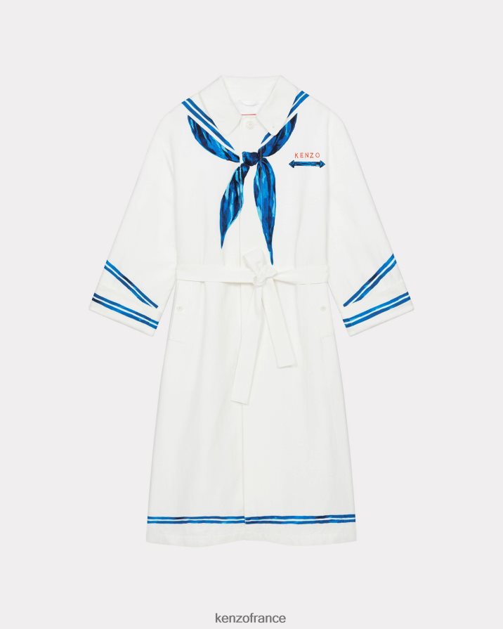 vêtements Kenzo manteau long de marin blanc cassé femmes LFF6X0689