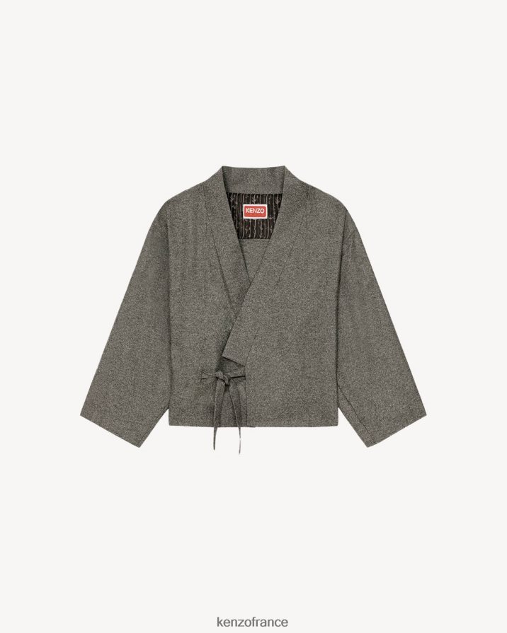 vêtements Kenzo veste kimono anthracite femmes LFF6X0693