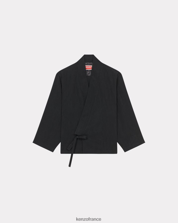 vêtements Kenzo veste kimono noir femmes LFF6X0491