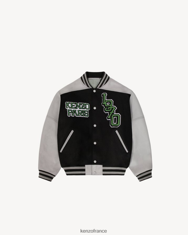 vêtements Kenzo veste universitaire tigre noir femmes LFF6X0586