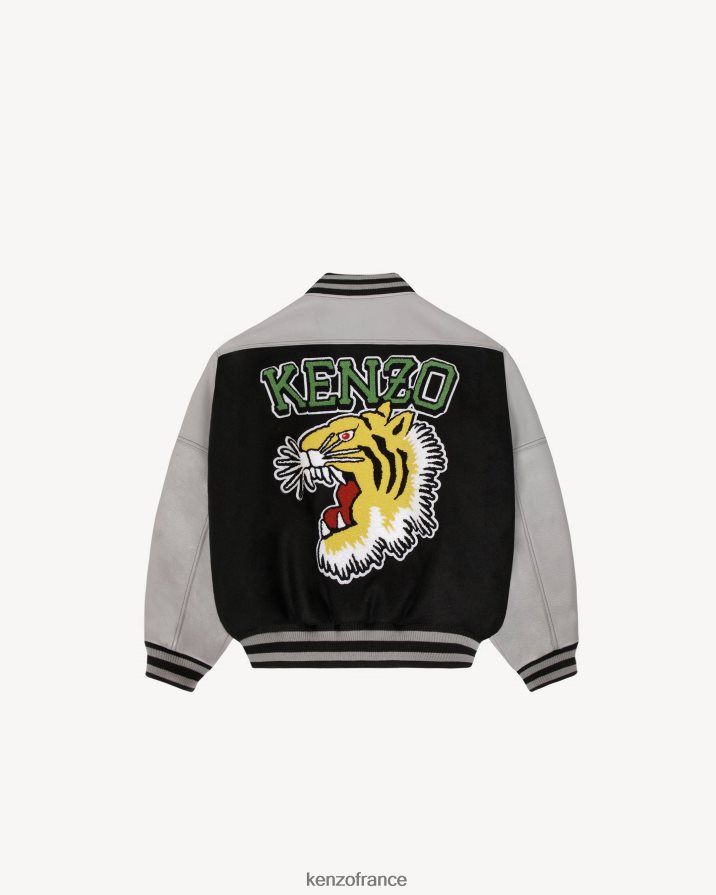 vêtements Kenzo veste universitaire tigre noir femmes LFF6X0586