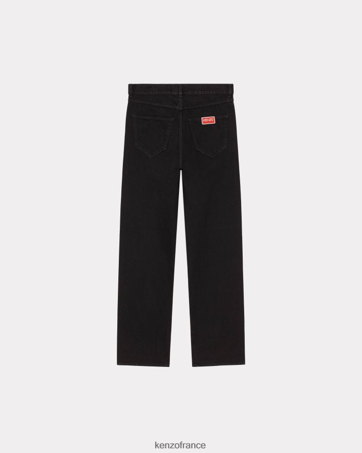 vêtements Kenzo jean slim bara rincer le denim noir Hommes LFF6X082