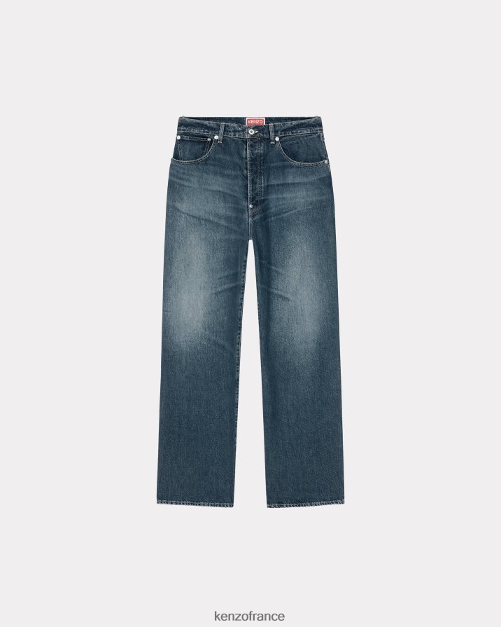 vêtements Kenzo suisen jean coupe décontractée denim bleu pierre foncé Hommes LFF6X0104