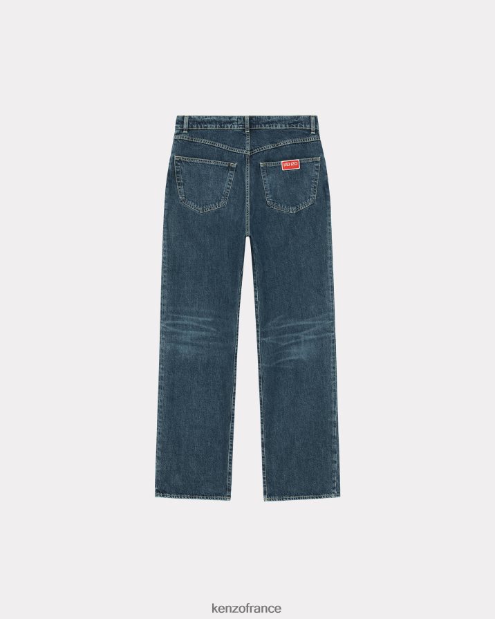 vêtements Kenzo suisen jean coupe décontractée denim bleu pierre foncé Hommes LFF6X0104