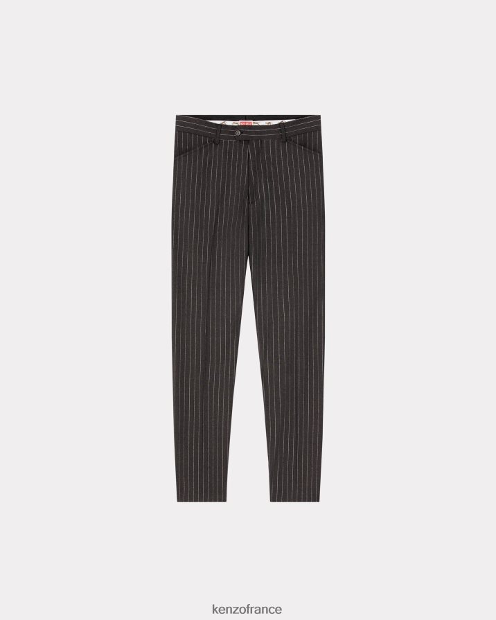 vêtements Kenzo pantalon de smoking à rayures anthracite Hommes LFF6X034