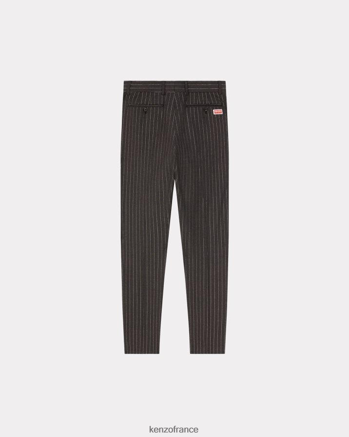 vêtements Kenzo pantalon de smoking à rayures anthracite Hommes LFF6X034