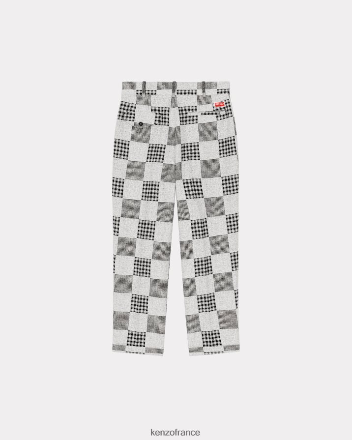 vêtements Kenzo pantalon tailleur patchwork bleu nuit Hommes LFF6X0258