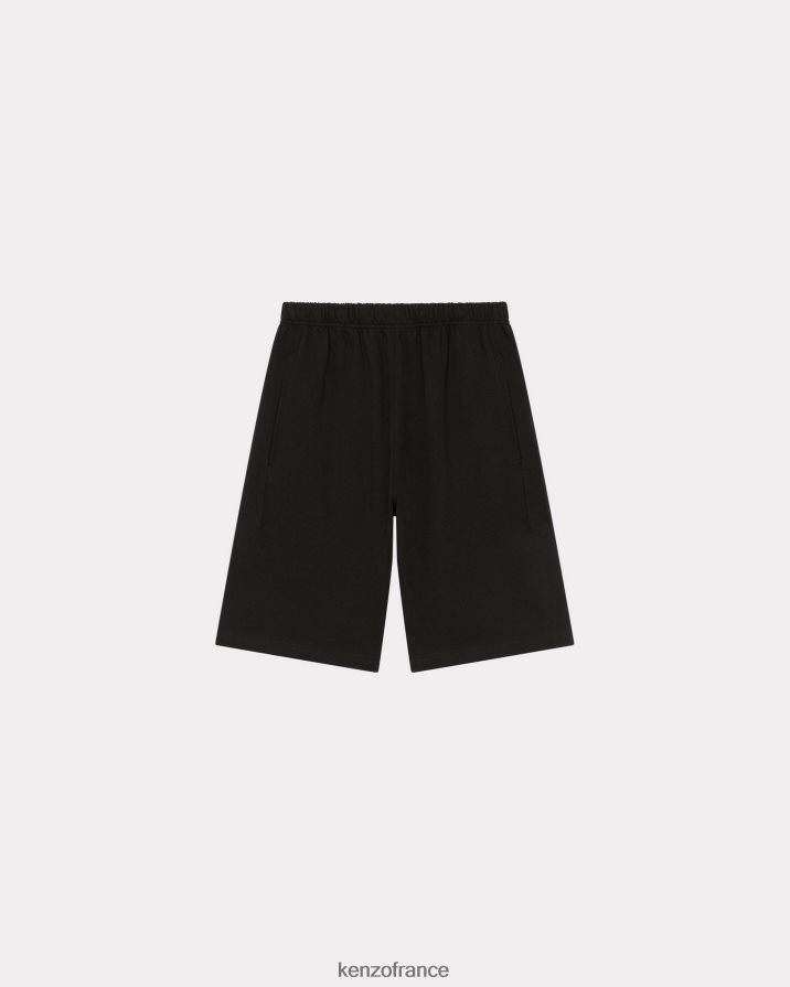 vêtements Kenzo short à écusson de fleur de boke noir Hommes LFF6X0351