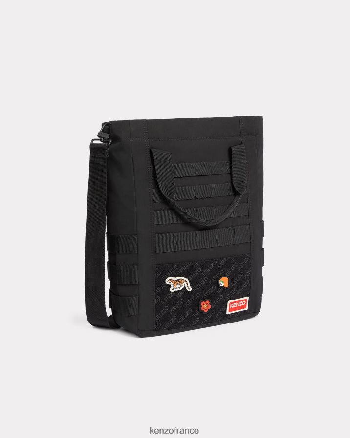 accessoires Kenzo cabas jungle avec badges noir Hommes LFF6X0811