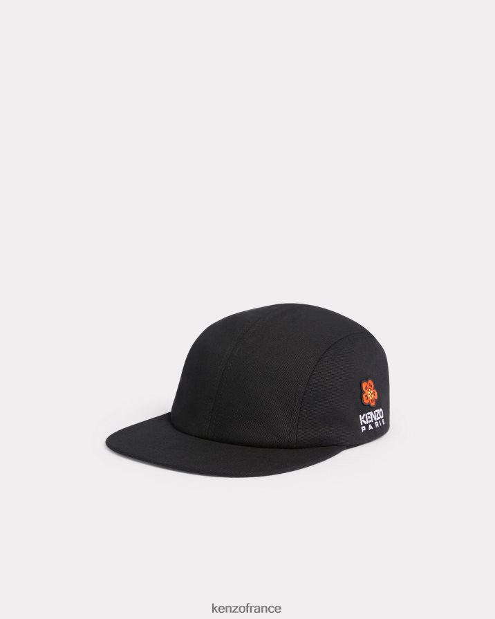 accessoires Kenzo casquette de baseball à écusson de fleur de boke noir Hommes LFF6X0817