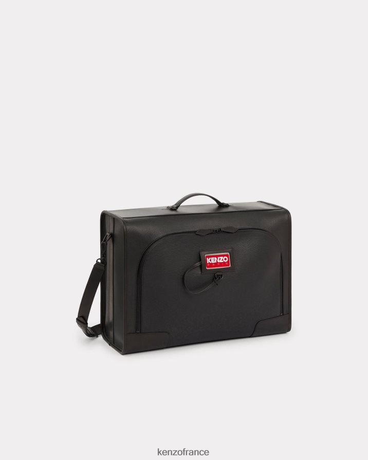 accessoires Kenzo découvrez la valise en cuir grainé noir Hommes LFF6X0913