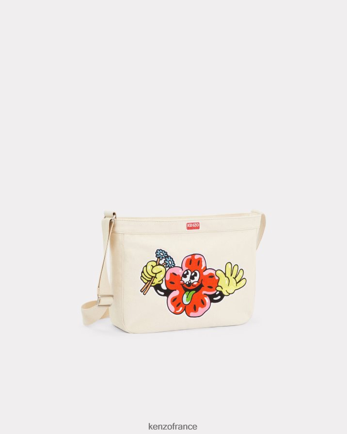 accessoires Kenzo grand sac porté épaule "boke" écru Hommes LFF6X0895