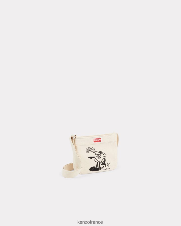 accessoires Kenzo petit fourre-tout "boke" écru Hommes LFF6X0914