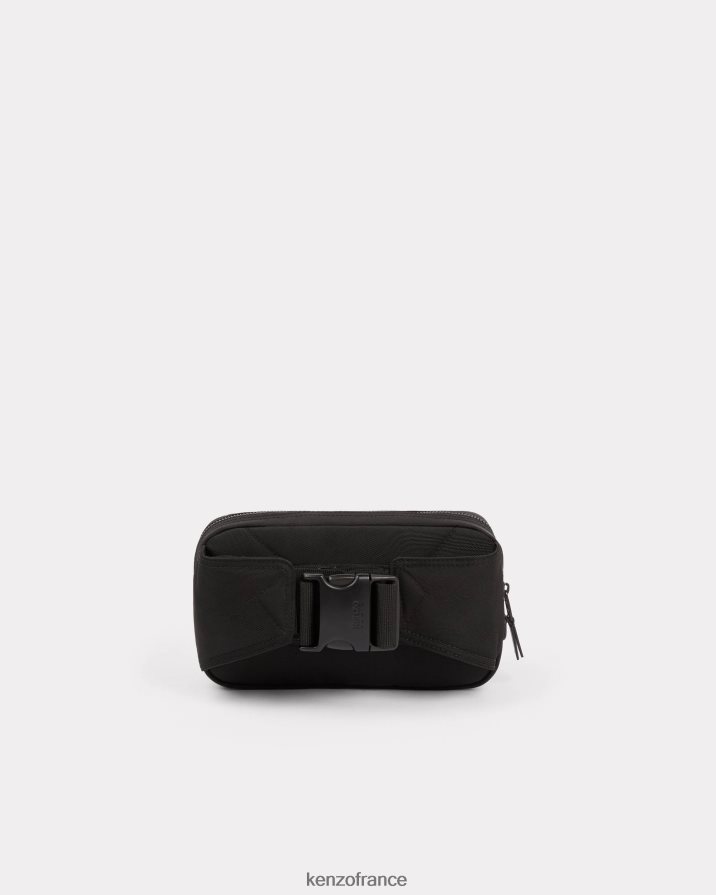 accessoires Kenzo sac banane à écusson noir Hommes LFF6X0867