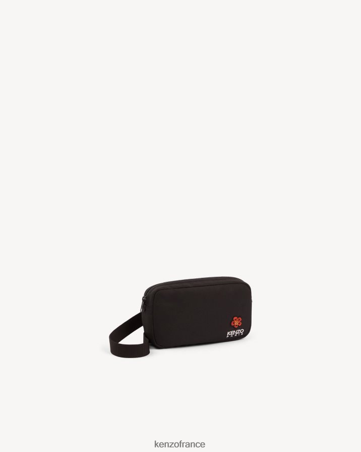 accessoires Kenzo sac à bandoulière à écusson noir Hommes LFF6X0935
