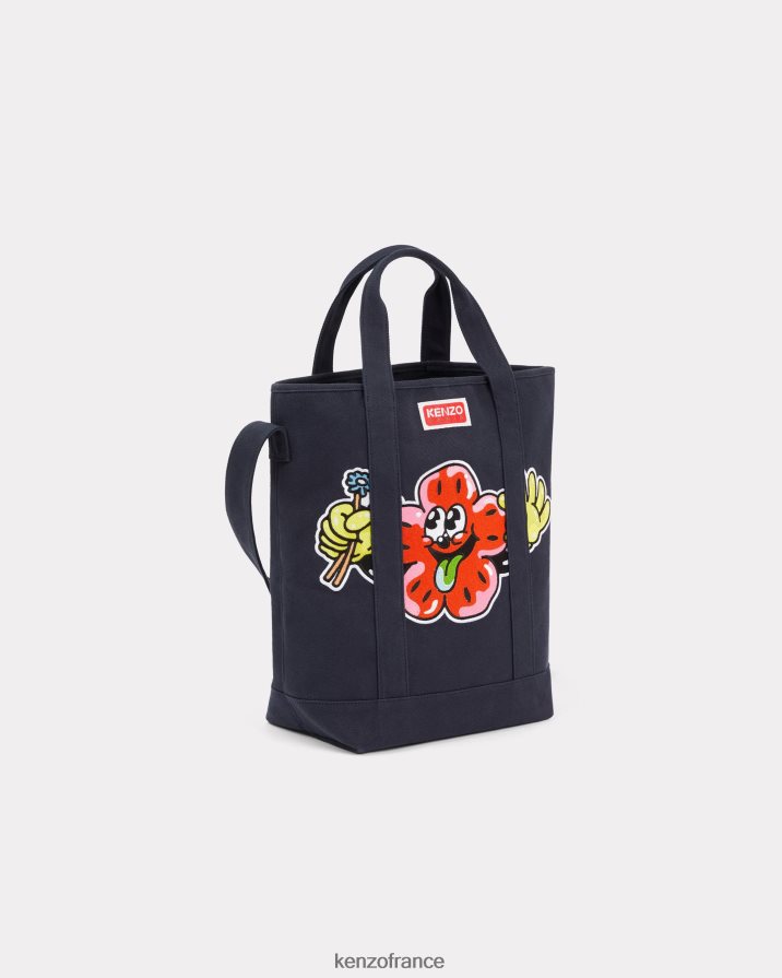 accessoires Kenzo sac cabas boke avec bandoulière bleu marine Hommes LFF6X0885