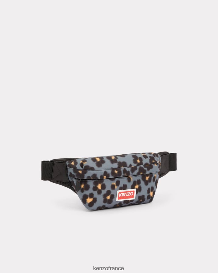 accessoires Kenzo sac ceinture Hana léopard gris brumeux Hommes LFF6X0873